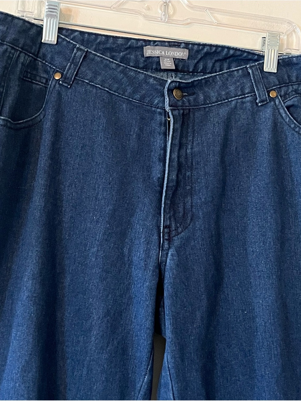 Jessica London Classic Straight Leg Jeans in Dark Blue Women’s Size 16W Petite - Picture 11 of 15